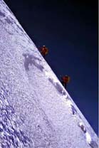 C1～C2 snow ridge climb at south pillar of Dhauiagiri　2-1