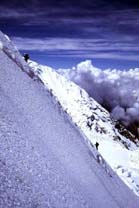 C1～C2 snow ridge clinb south pillar of Dhaulagiri-3